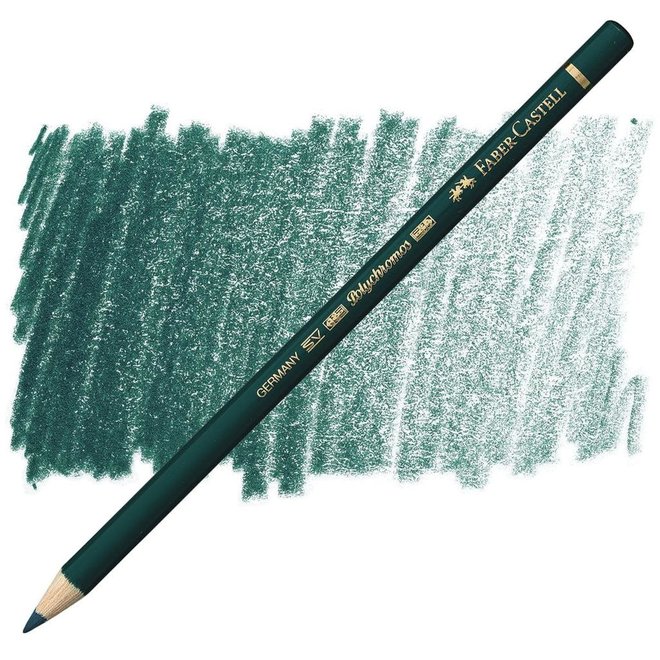 Faber Castell Polychromos Coloured Pencil 158 Deep Cobalt Green