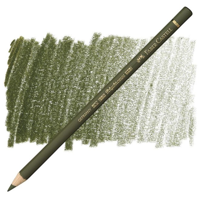 Faber Castell Polychromos Coloured Pencil 173 Olive Green Yellowish
