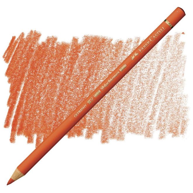 Faber Castell Polychromos Coloured Pencil 115 Dark Cadmium Orange