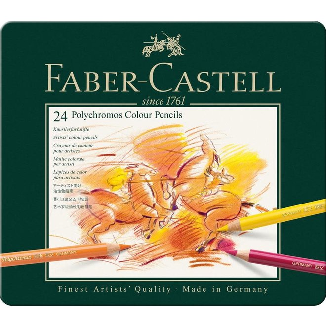 Faber Castell Polychromos Colored Pencil Set 24Pk
