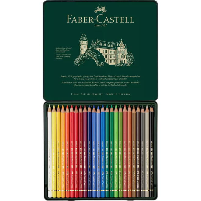 Faber Castell Polychromos Colored Pencil Set 24Pk