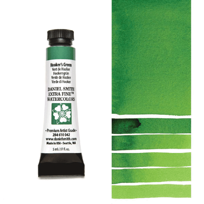 DANIEL SMITH XF WATERCOLOR 5ML HOOKER'S GREEN