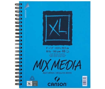 CANSON XL MIX MEDIA SKETCHBOOK 9x12