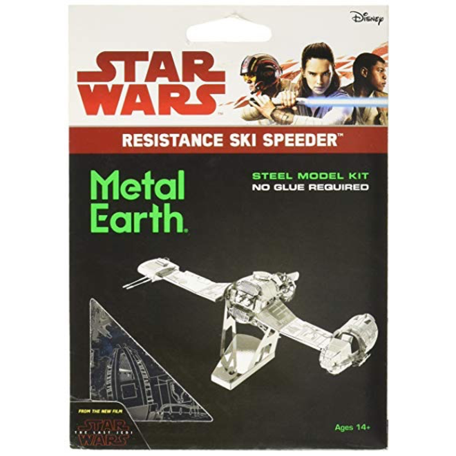 METAL EARTH 3D MODEL SILVER: STAR WARS RESISTANCE SKI SPEEDER