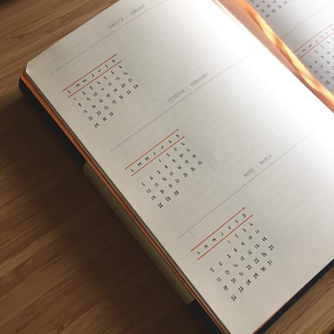 Rhodia Softcover 5.5"X8.5" Goalbook Orange