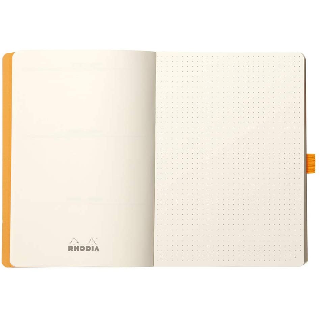 Rhodia Softcover 5.5"X8.5" Goalbook Orange