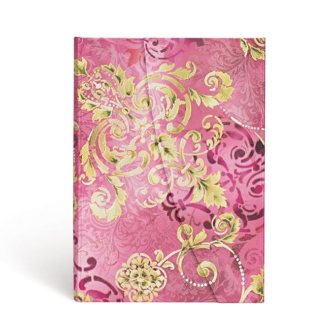 PAPERBLANKS JOURNAL POLISHED PEARL MIDI WRAP LINED