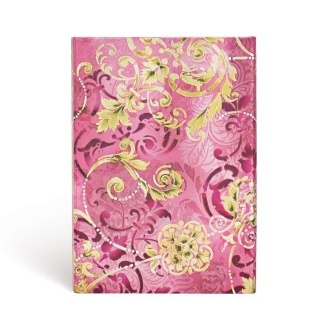 PAPERBLANKS JOURNAL POLISHED PEARL MIDI WRAP LINED