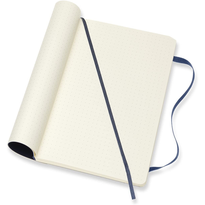 MOLESKINE LARGE SC DOTTED NOTEBOOK SAPPHIRE BLUE (5 X 8.25)