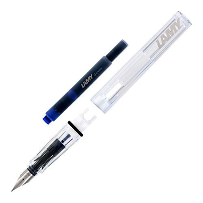 Lamy Safari Fountain Pen - Clear Vista Fine