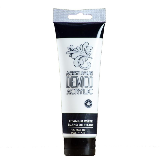 Demco Acrylic 120Ml Titanium White