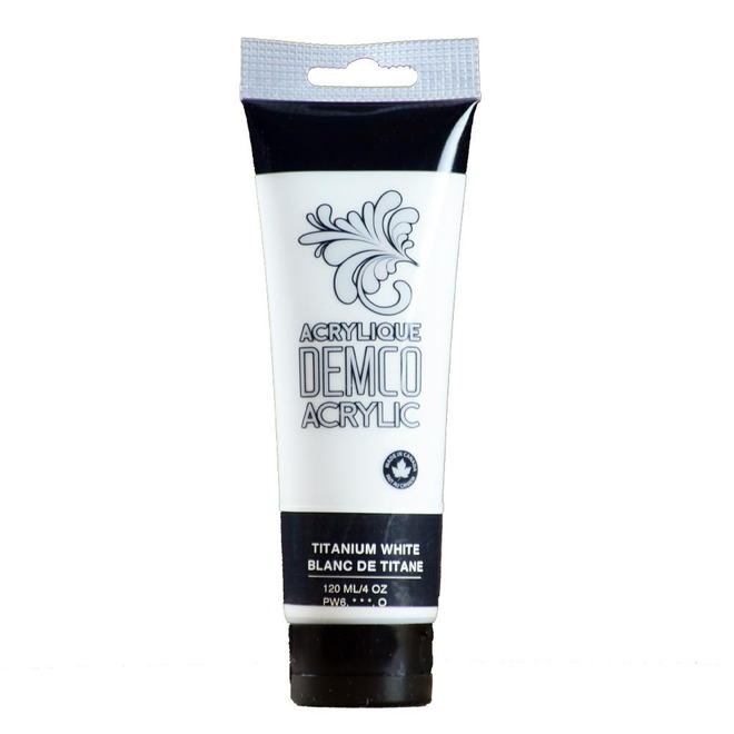 DEMCO ACRYLIC 120ML TITANIUM WHITE