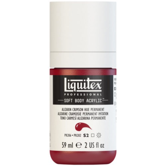 Liquitex Soft Body Acrylic  59ML Alizarin Crimson Hue Permanent