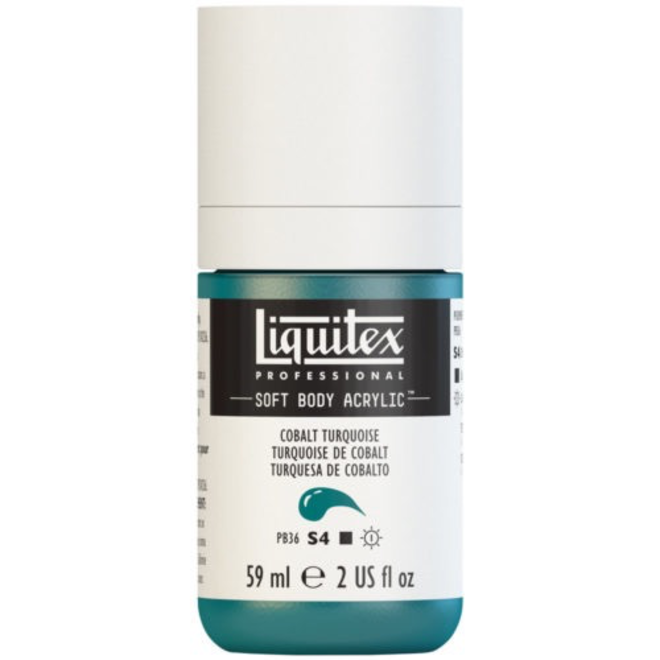 Liquitex Soft Body Acrylic  59Ml Cobalt Turquoise
