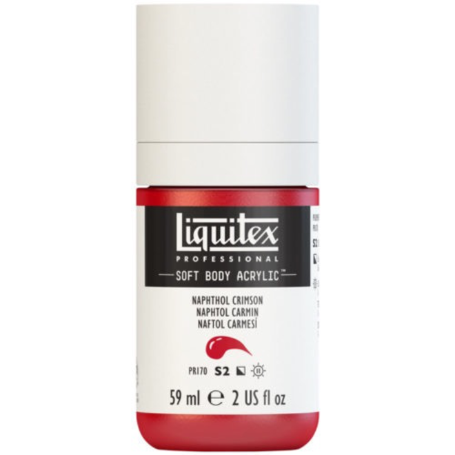 Liquitex Soft Body Acrylic 59ML Naphthol Red