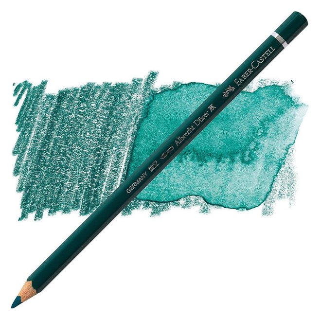 Faber Castell Durer Watercolour Pencil 158 Deep Cobalt Green