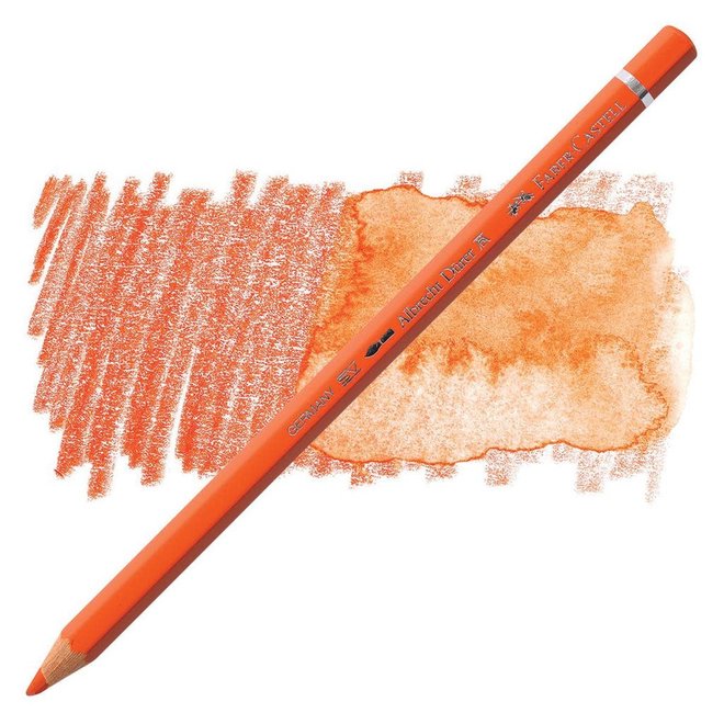 Faber Castell Durer Watercolour Pencil 115 Dark Cadmium Orange