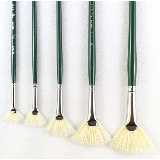 Hj Series 115 Short Handle Bristle Brush Fan #3/0
