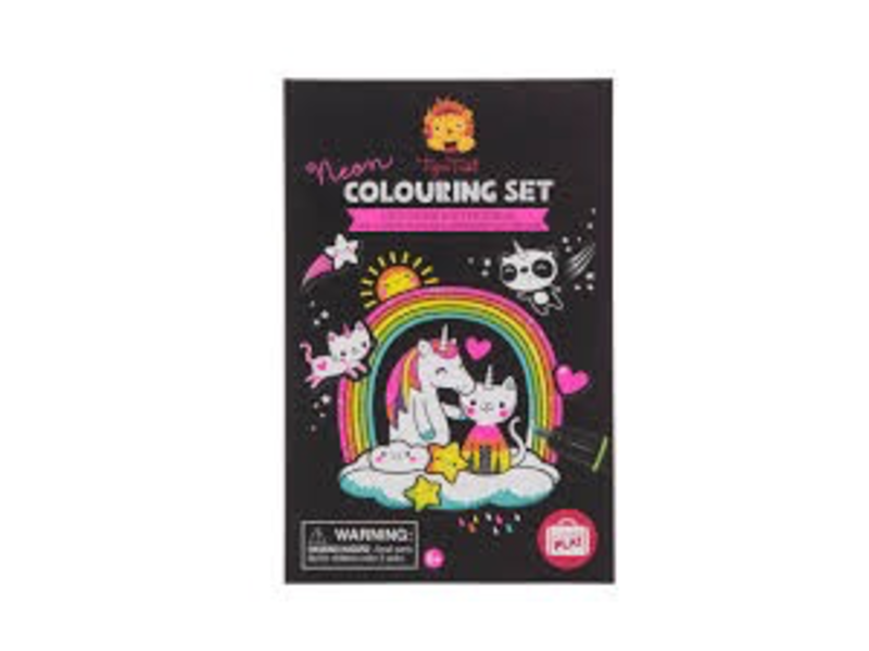 Colouring Neon Set ~ Unicorns & Friends by Tiger Tribe 5+ 