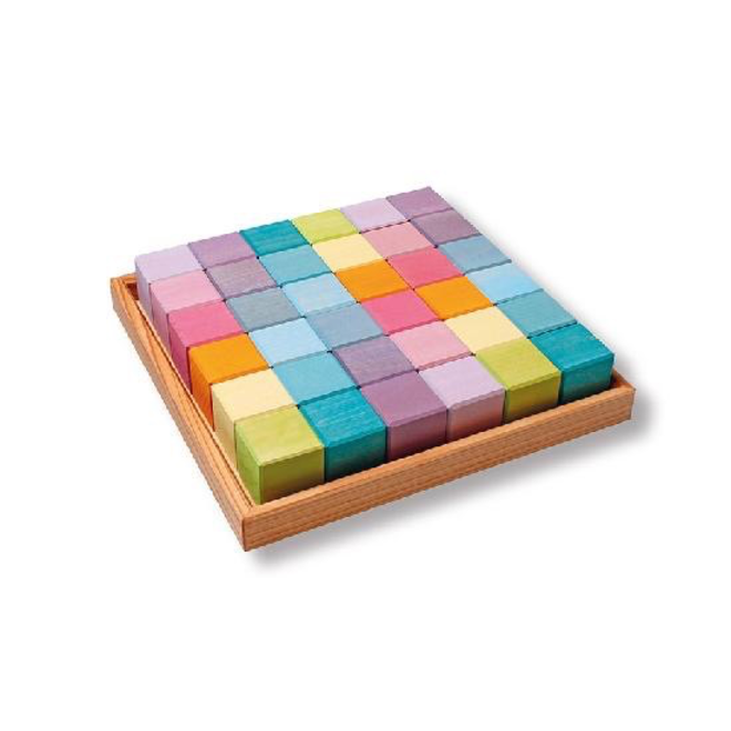 Grimm’s: Squares Pastel 36 Cubes