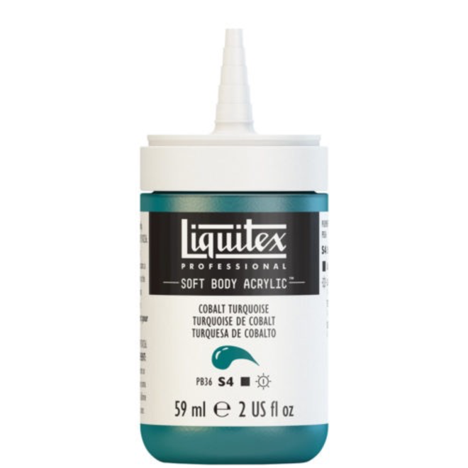 Liquitex Soft Body Acrylic  59ML Cobalt Turquoise