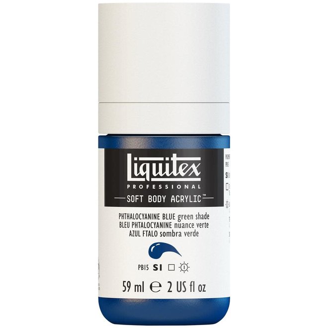 Liquitex Soft Body Acrylic  59ML Phthalocyanine Blue Green Shade