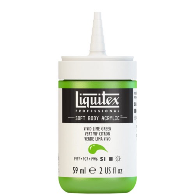 Liquitex Soft Body Acrylic  59ML Vivid Lime Green