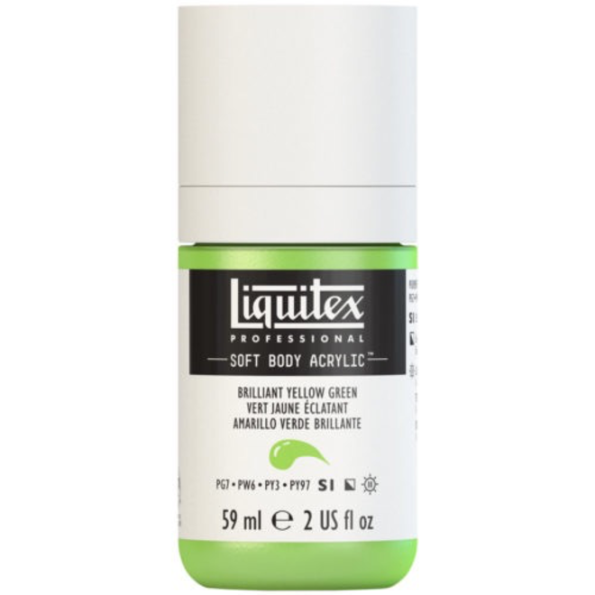 Liquitex Soft Body Acrylic  59ML Brilliant Yellow Green