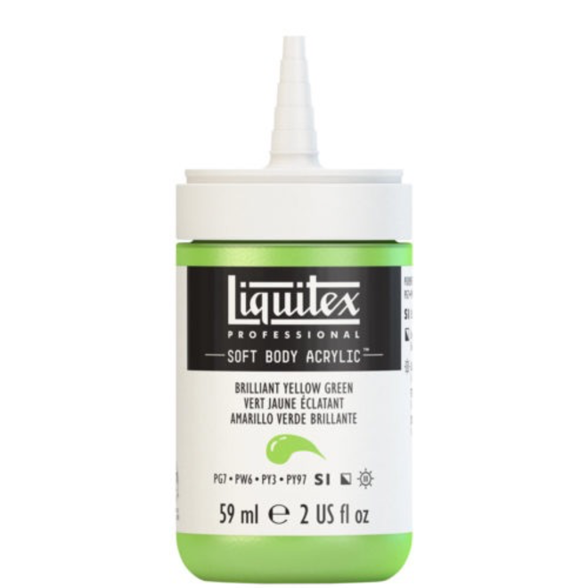 Liquitex Soft Body Acrylic  59ML Brilliant Yellow Green