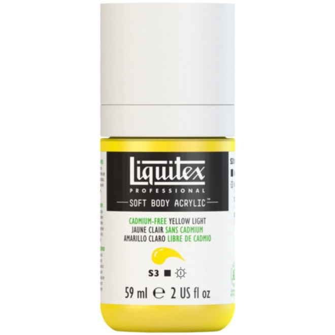 Liquitex Soft Body Acrylic  59Ml Cadmium-Free Yellow Light