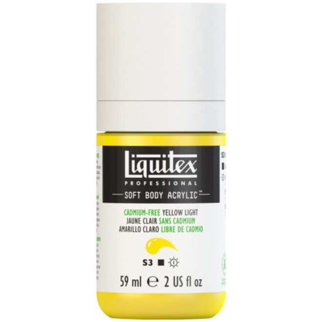 Liquitex Soft Body Acrylic  59ML Cadmium-free Yellow Light