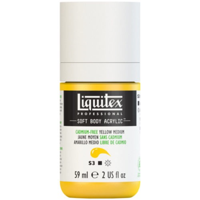 Liquitex Soft Body Acrylic  59ML Cadmium-free Yellow Medium