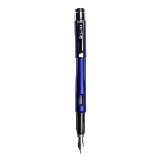 Diplomat Magnum Fountain Pen Indigo Blue Broad