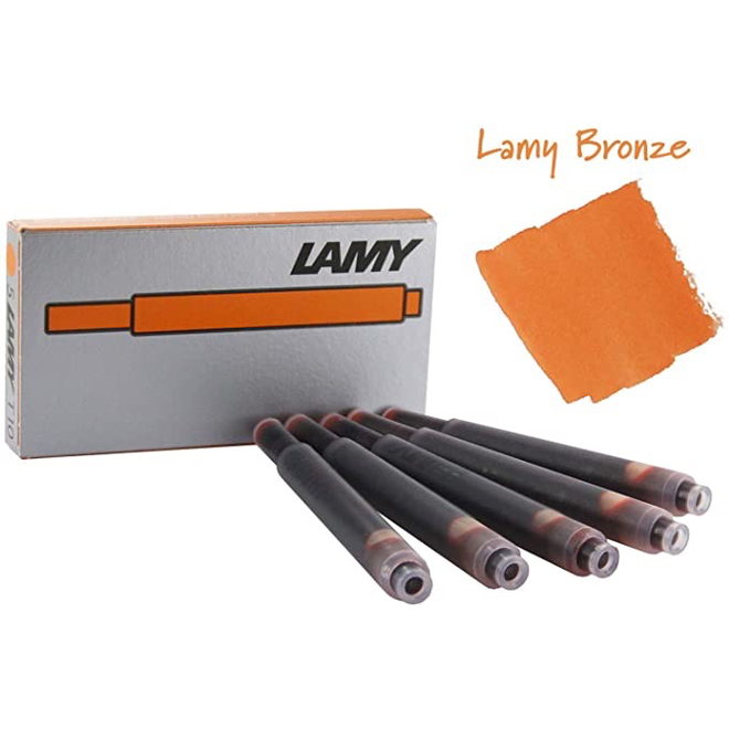 Lamy Ink Cartridge Bronze 5 Per Pack