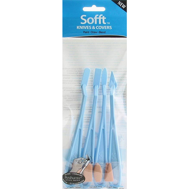 Panpastel Sofft  Asst 4 Knives W/ 8 Covrs