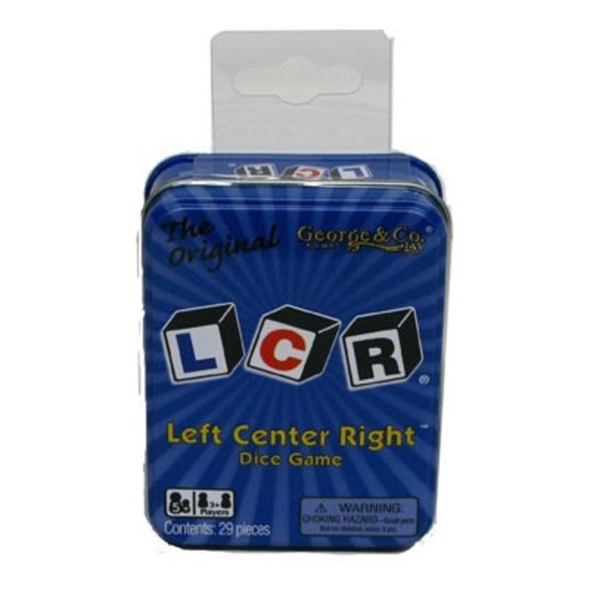 #8 BESTSELLER - LCR - Tin Left Center Right Dice Game