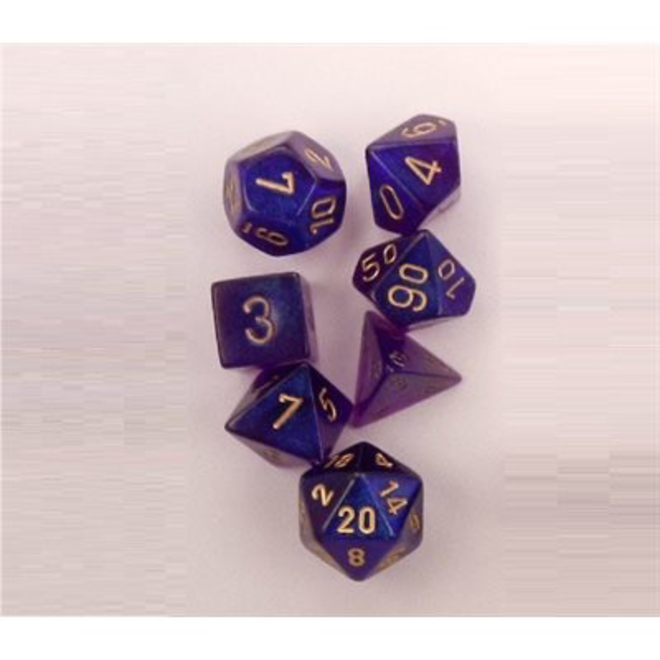 Chessex Borealis: 7Pc Royal Purple/Gold