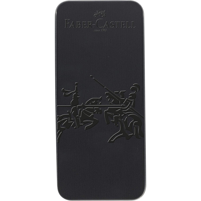 Faber Castell Grip Edition All Black Metal Tin Set