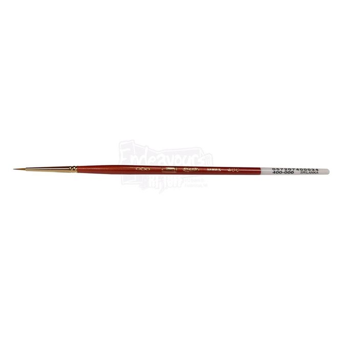 HJ Series 400 Size 3/0 Round  Synthetic Sable Blend Watermedia Brush