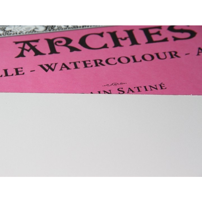Archesâ® Watercolour Hot Press 22 X 30" - 300Lb Bright White 5 Sheet Pack