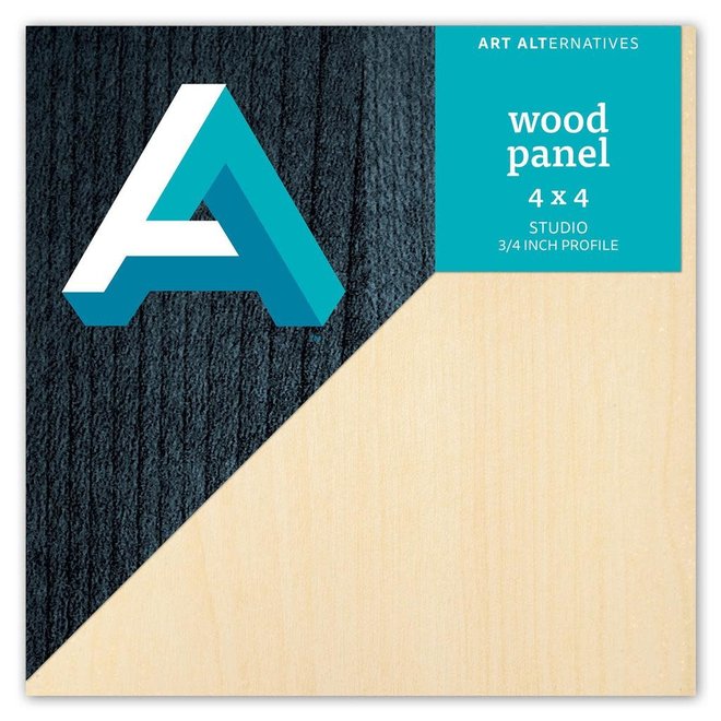 Art Alternatives Wood Panel 3/4 inch Cradled Studio Profile 4X4
