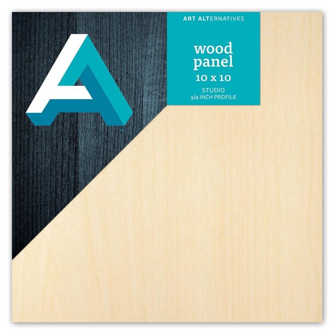 Art Alternatives Wood Panel 3/4 inch Cradled Studio Profile 10X10
