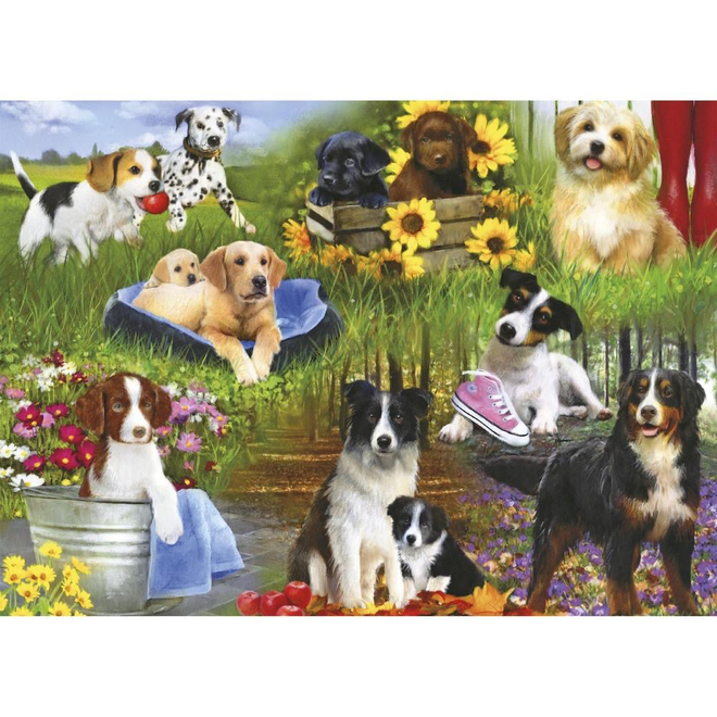 Gibsons Puzzle 24 XL Piece Dogs