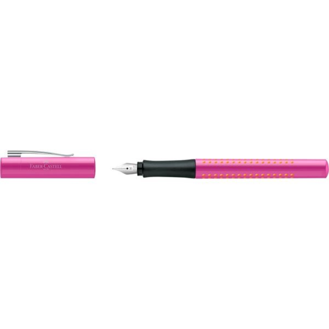 Faber Castell Grip 2010 Fountain Pen Pink Orange Extra Fine Tip