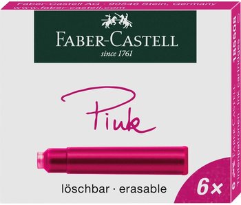 Faber Castell Ink Cartridge Pink Erasable 6 Per Pack