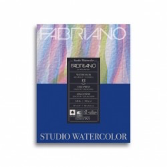 FABRIANO STUDIO WATERCOLOUR 50 SHEETS 11*14 COLD PRESS WATERCOLOR PAPER 25% COTTON