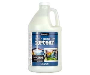 Decoart Clear Pouring Topcoat High Gloss Acrylic 64Oz - Endeavours ...