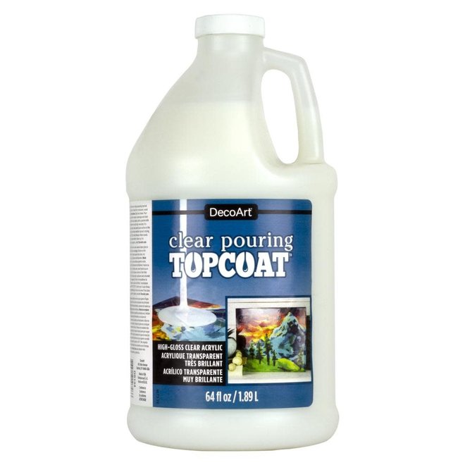 DECOART CLEAR POURING TOPCOAT HIGH GLOSS ACRYLIC 64OZ