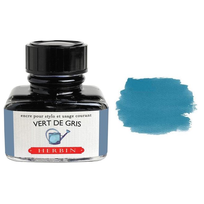 J. Herbin Fountain Pen Ink 30Ml Vert De Gris