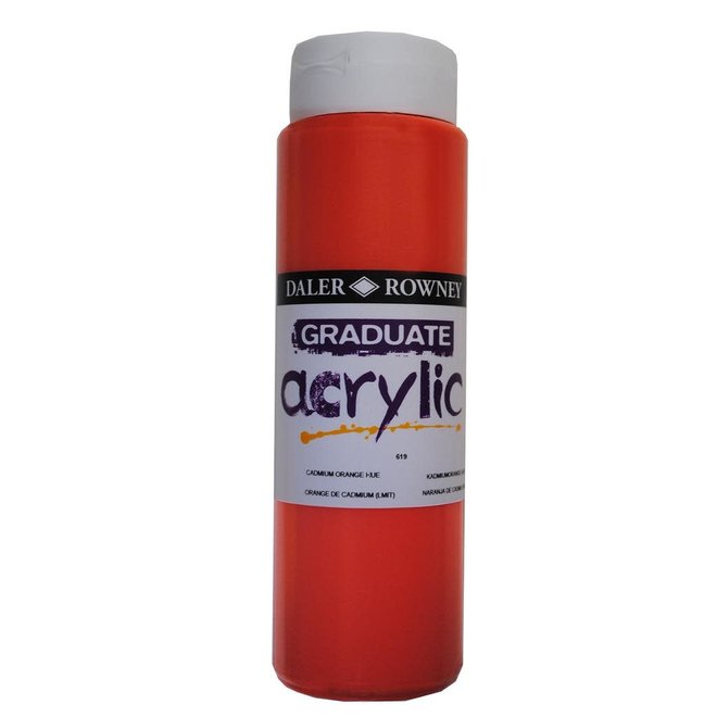 Graduate Acrylic 500Ml Cadmium Orange Hue